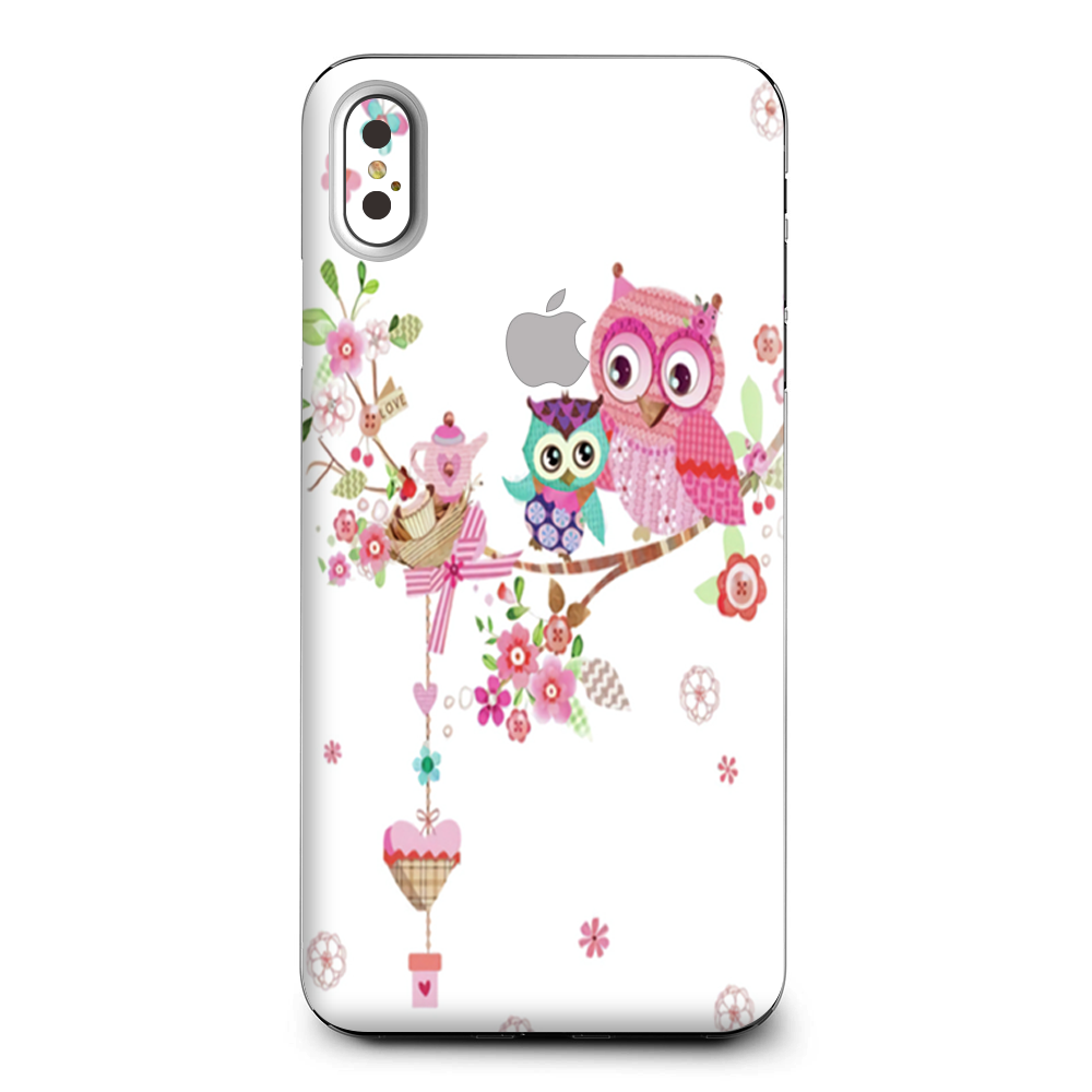 Owls In Tree Teacup Cupcake Apple iPhone XS Max Skin