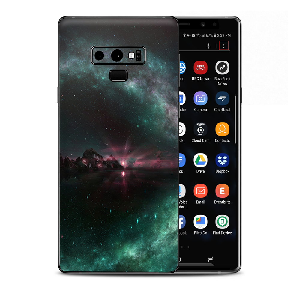 Galaxy Planet Shine Moon Samsung Galaxy Note 9 Skin