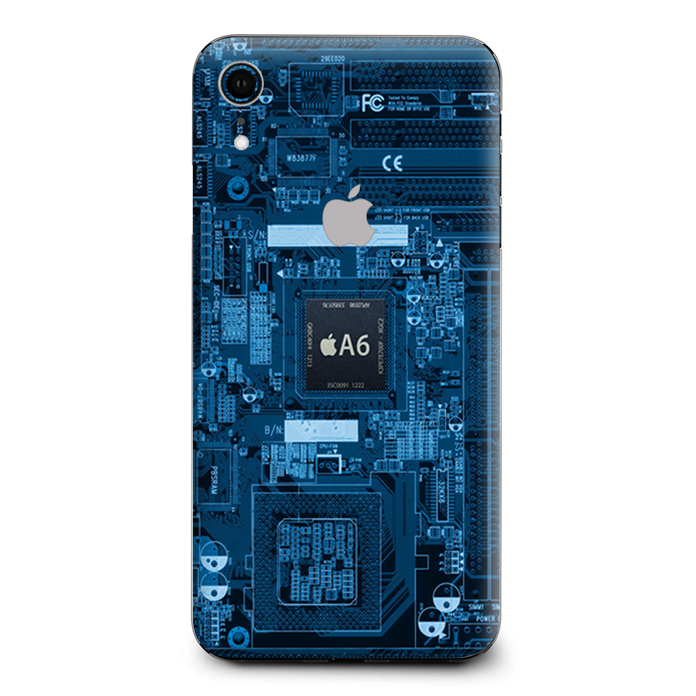 Circuit2 Blue Apple iPhone XR Skin