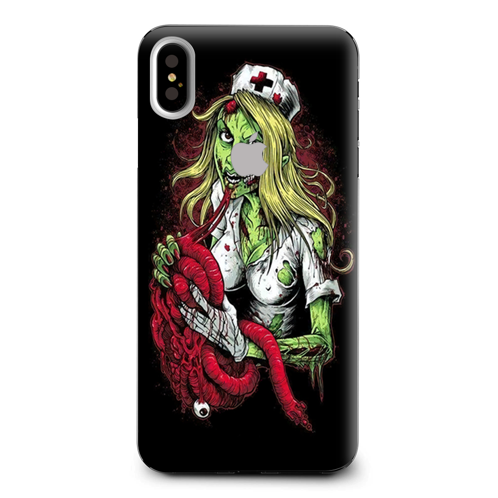 Zombie Nurse Eating Flesh Apple iPhone XS Max Skin