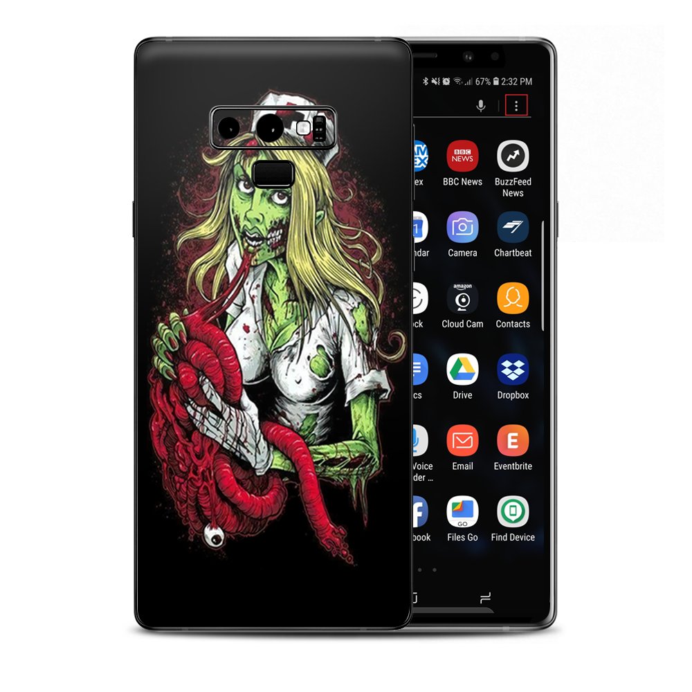 Zombie Nurse Eating Flesh Samsung Galaxy Note 9 Skin