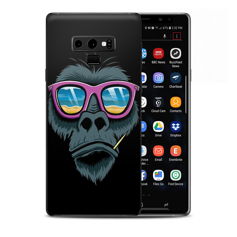 Chimp Toothpick Sunglasses Samsung Galaxy Note 9 Skin