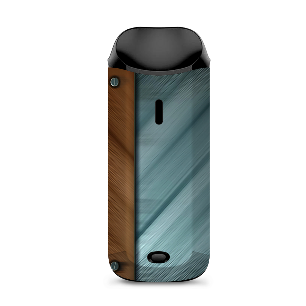  Blue Brown Rivets Metal Panel Vaporesso Nexus AIO Kit Skin