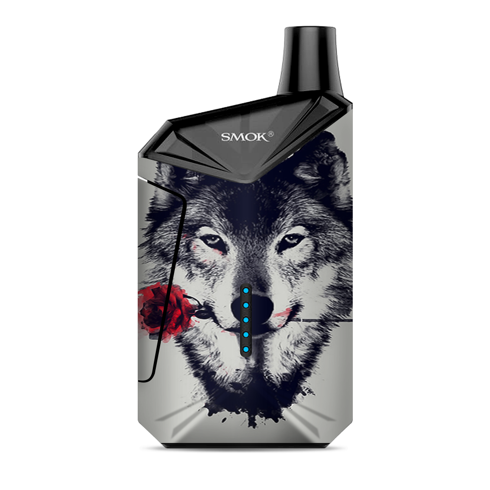  Wolf With Rose In Mouth Smok  X-Force AIO Kit  Skin