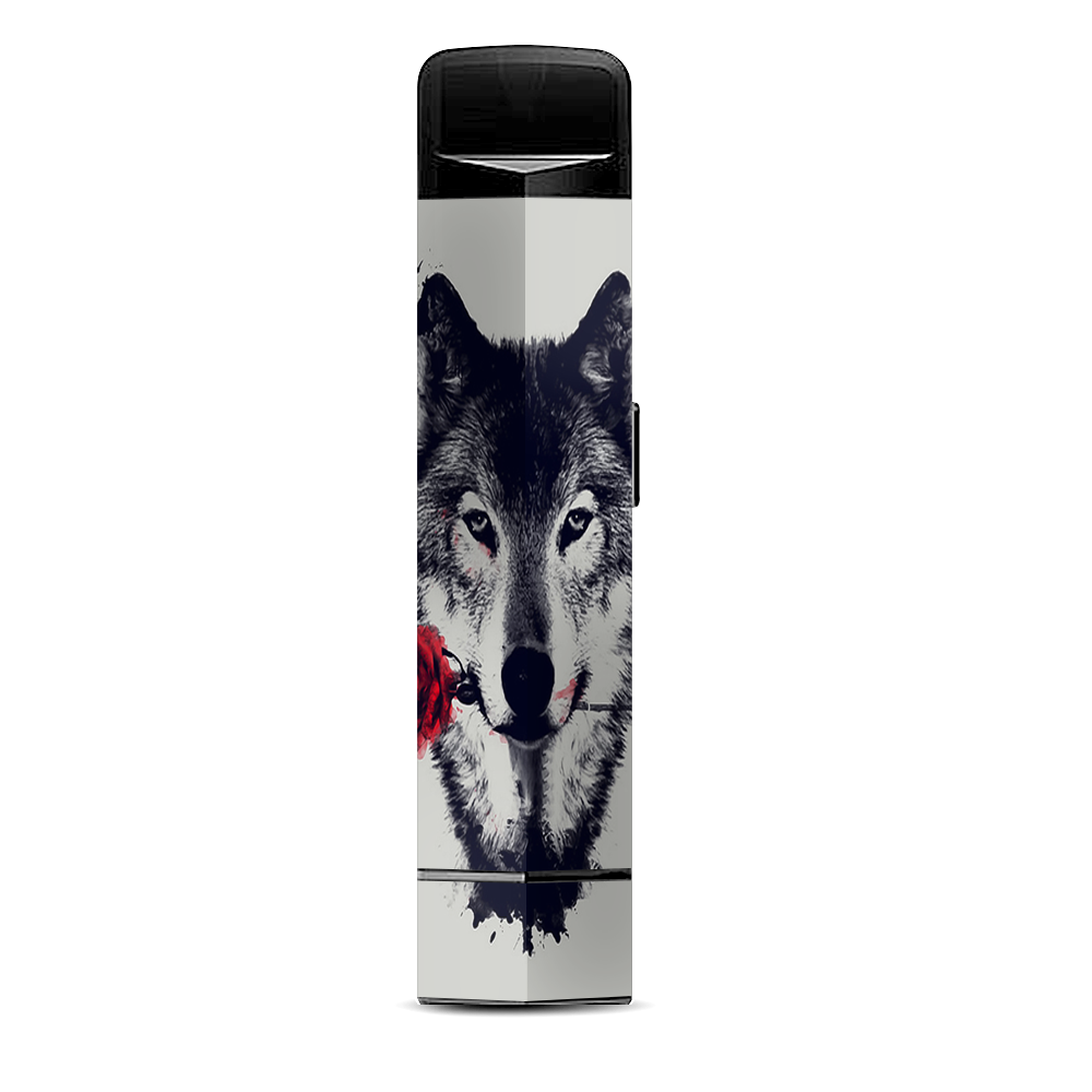  Wolf With Rose In Mouth Suorin Edge Pod System Skin