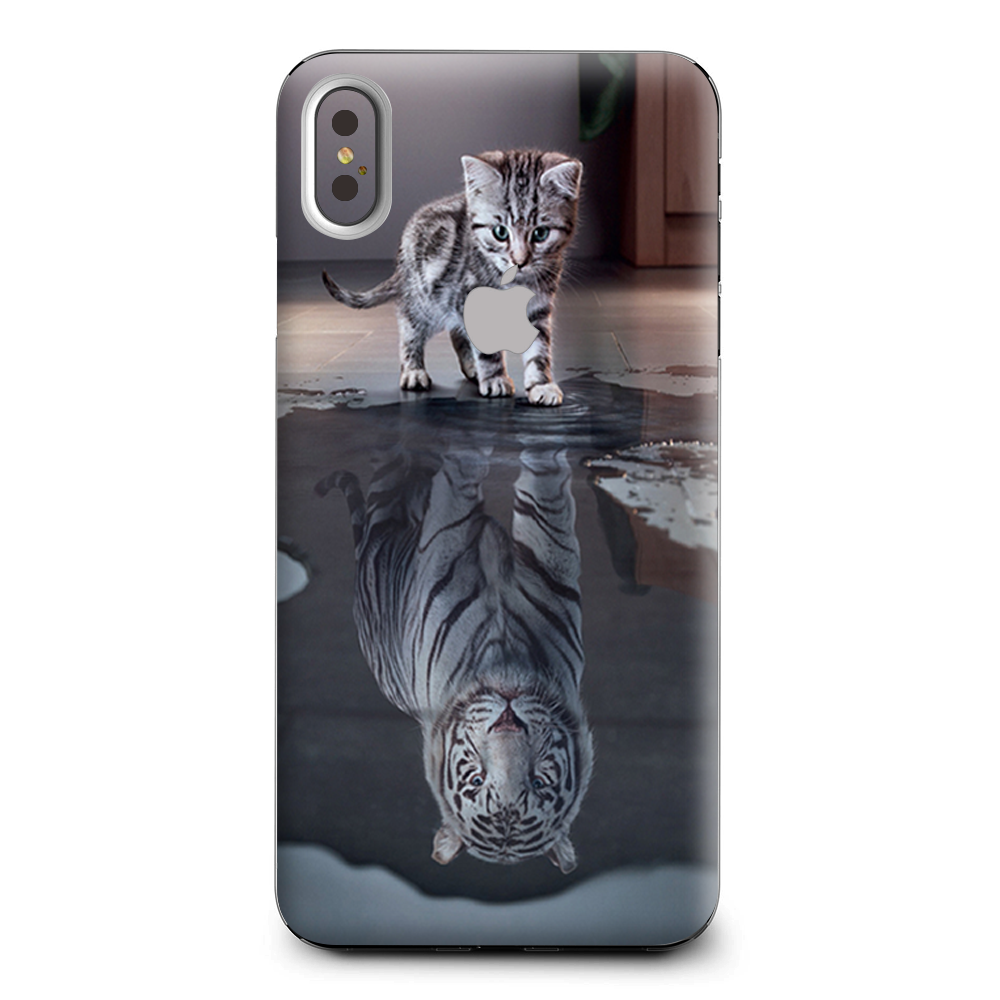 Kitten Reflection Of Lion Apple iPhone XS Max Skin