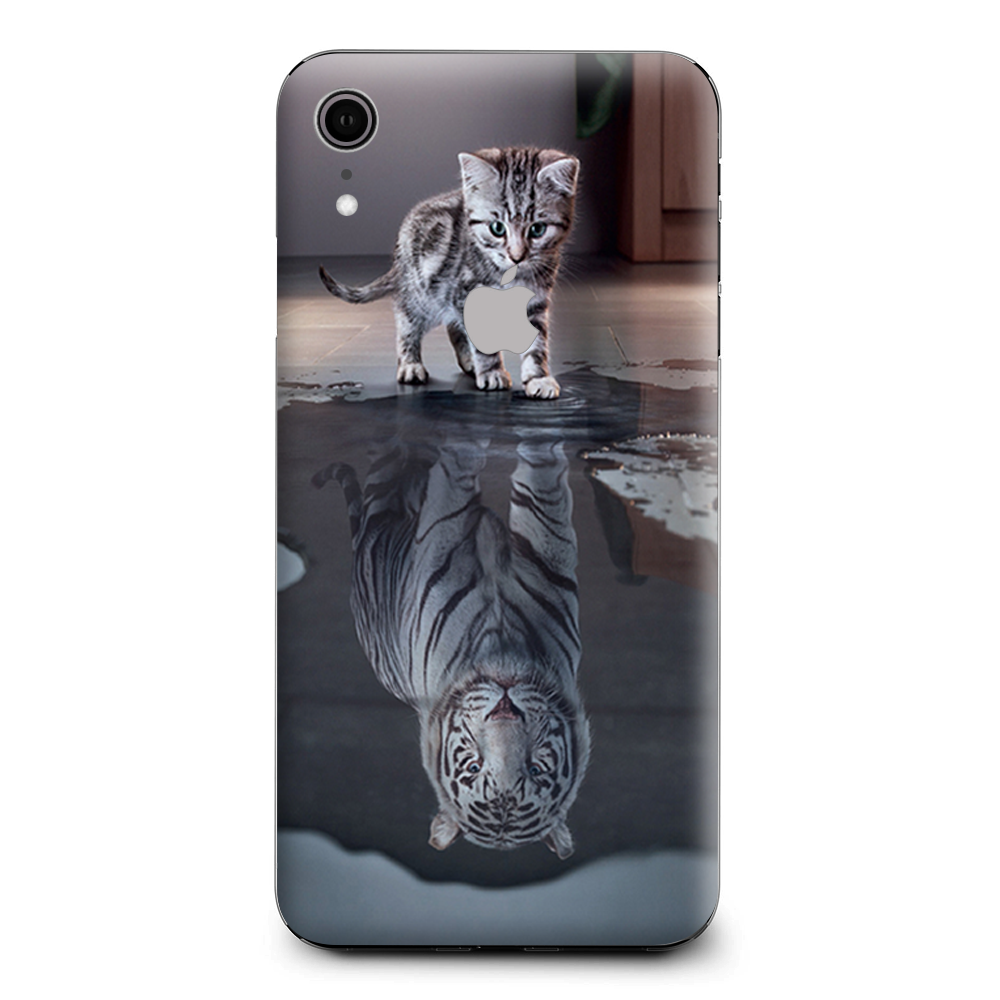 Kitten Reflection Of Lion Apple iPhone XR Skin