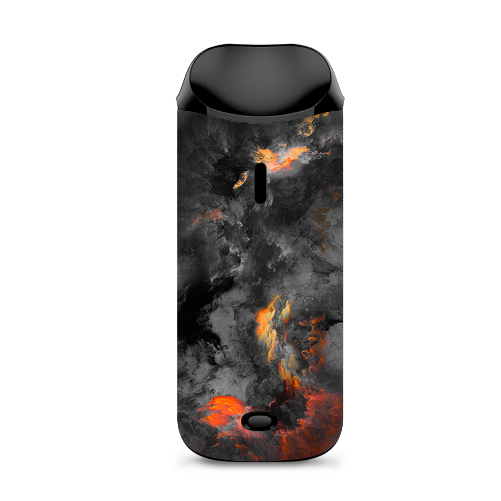  Grey Clouds On Fire Paint Vaporesso Nexus AIO Kit Skin