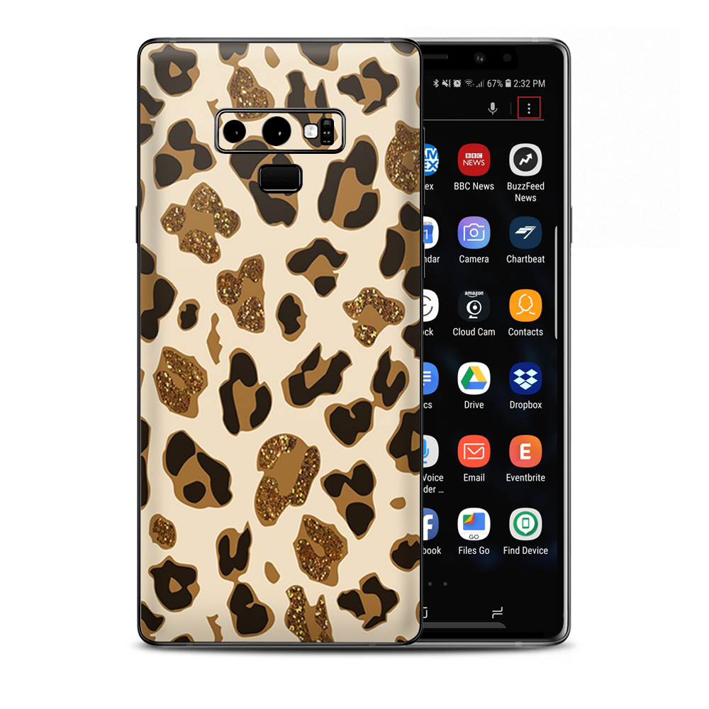 Brown Leopard Skin Pattern Samsung Galaxy Note 9 Skin