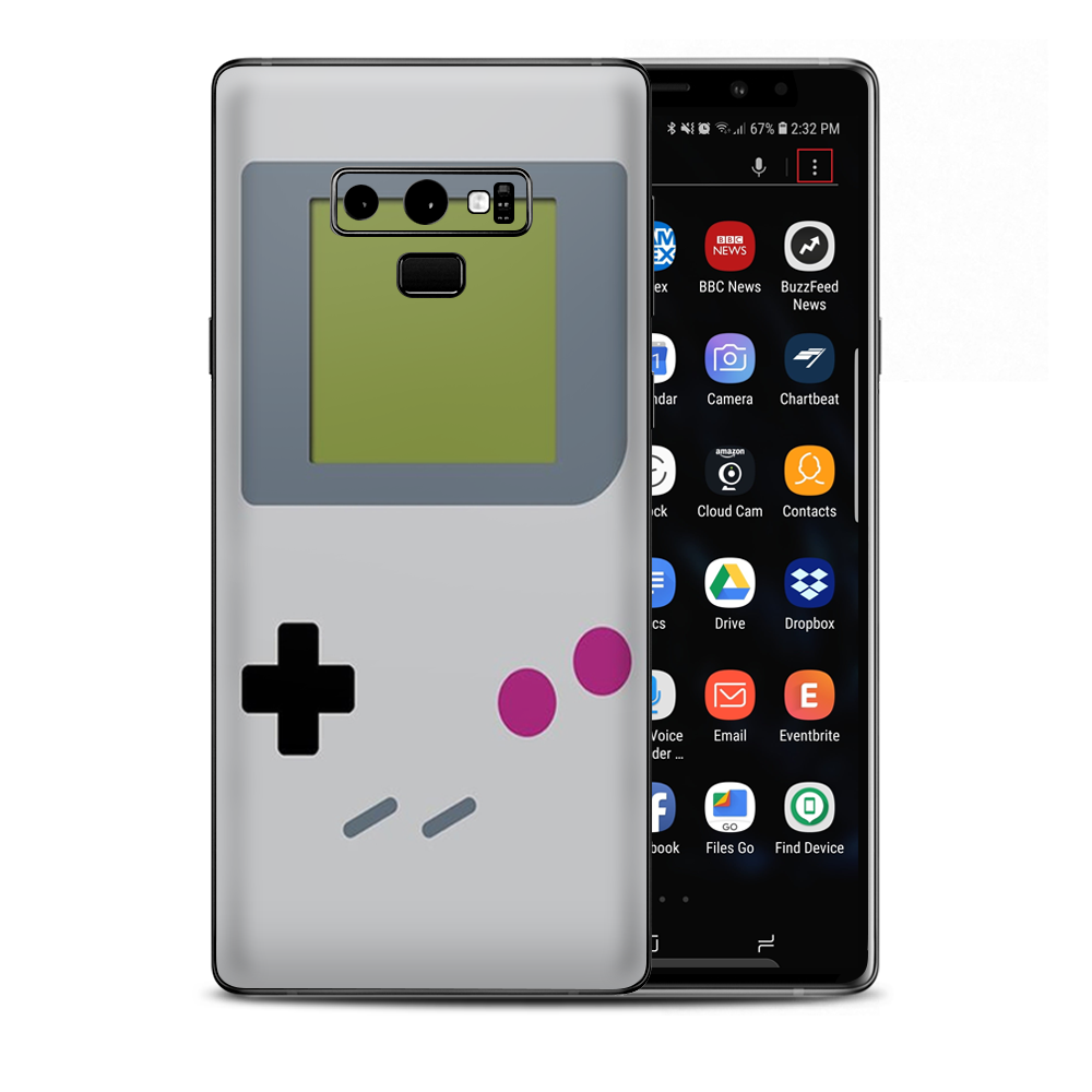 Retro Gamer Handheld Samsung Galaxy Note 9 Skin