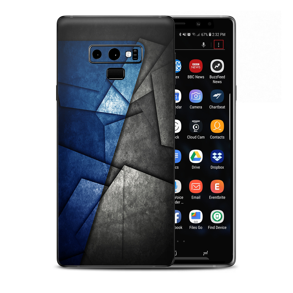 Abstract Panels Metal Samsung Galaxy Note 9 Skin