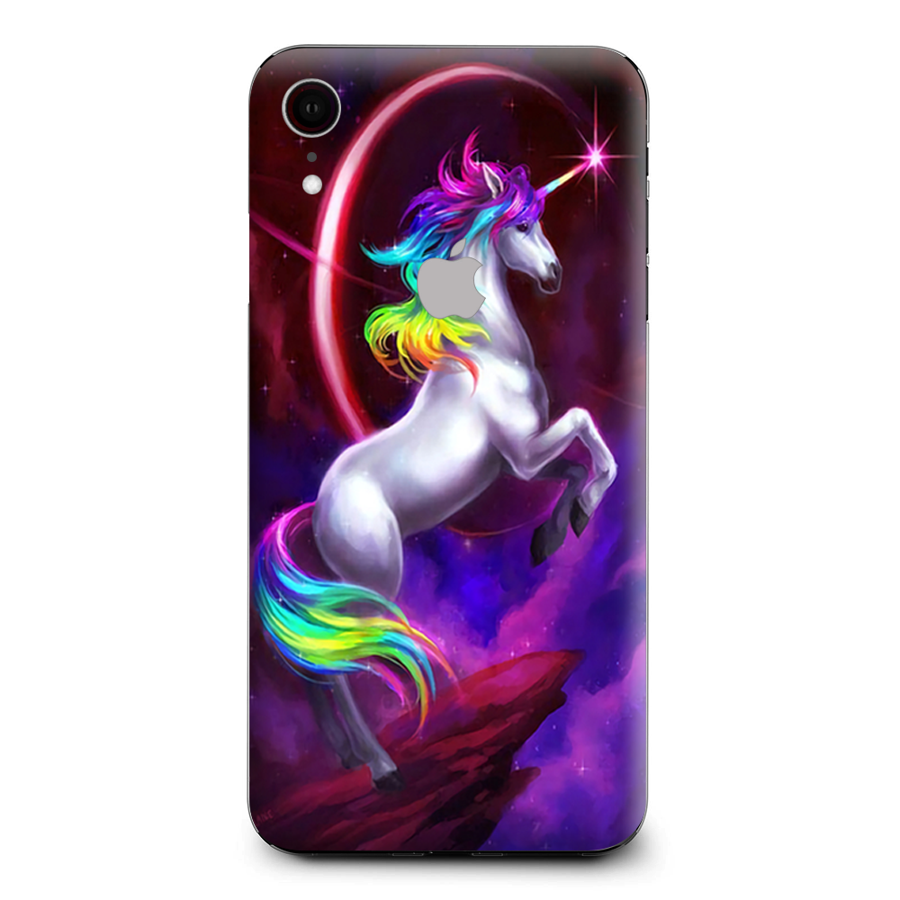 Unicorn Rainbows Space Apple iPhone XR Skin