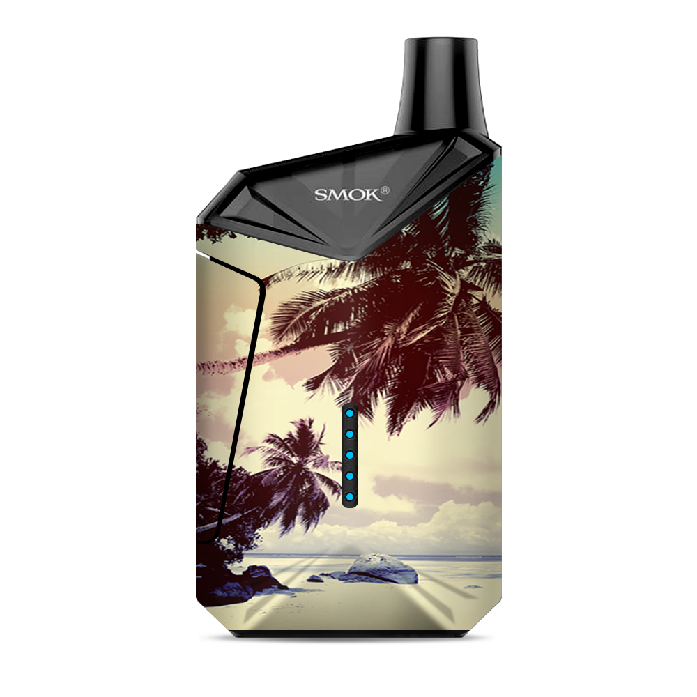  Palm Trees Vintage Beach Island Smok  X-Force AIO Kit  Skin