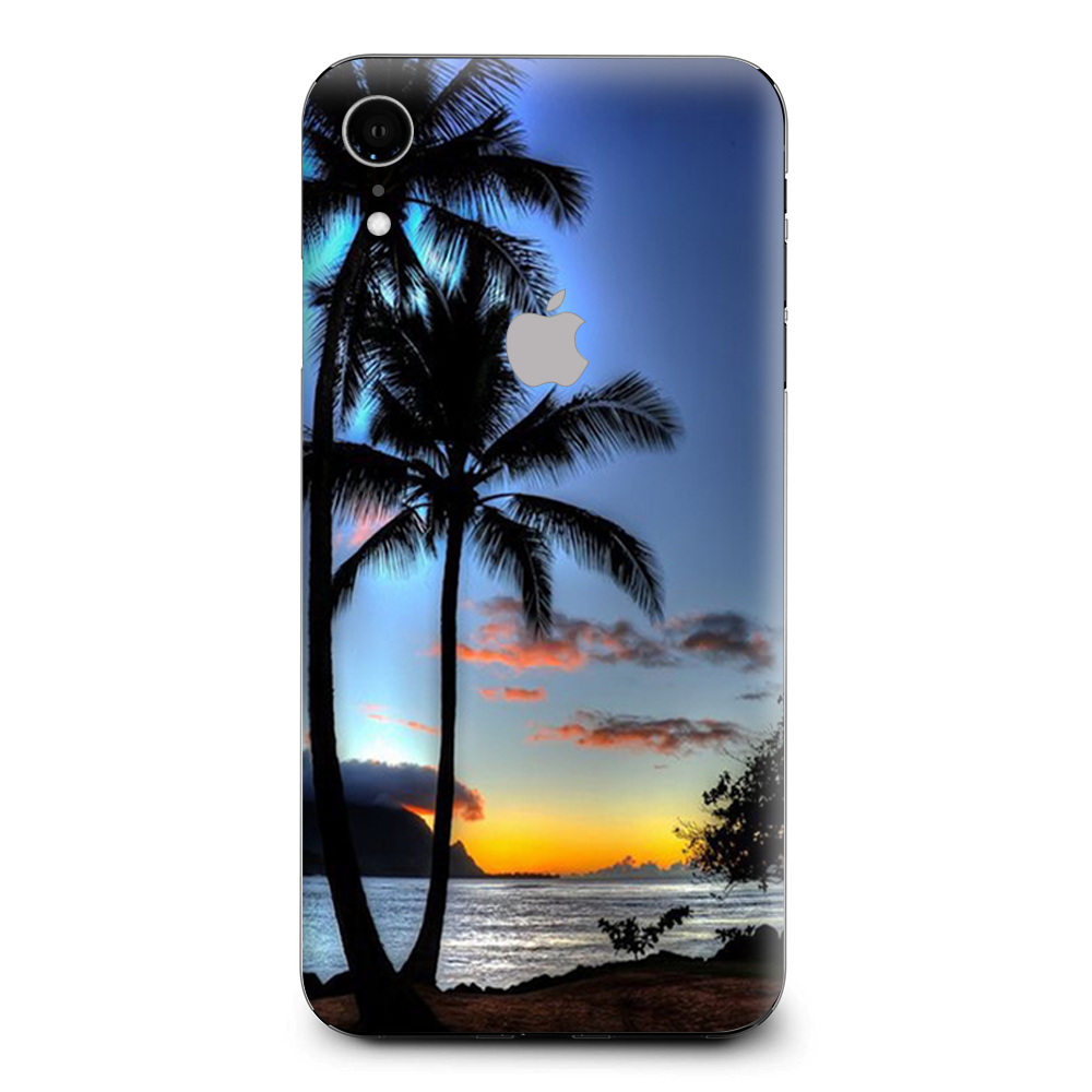 Paradise Sunset Palm Trees Apple iPhone XR Skin