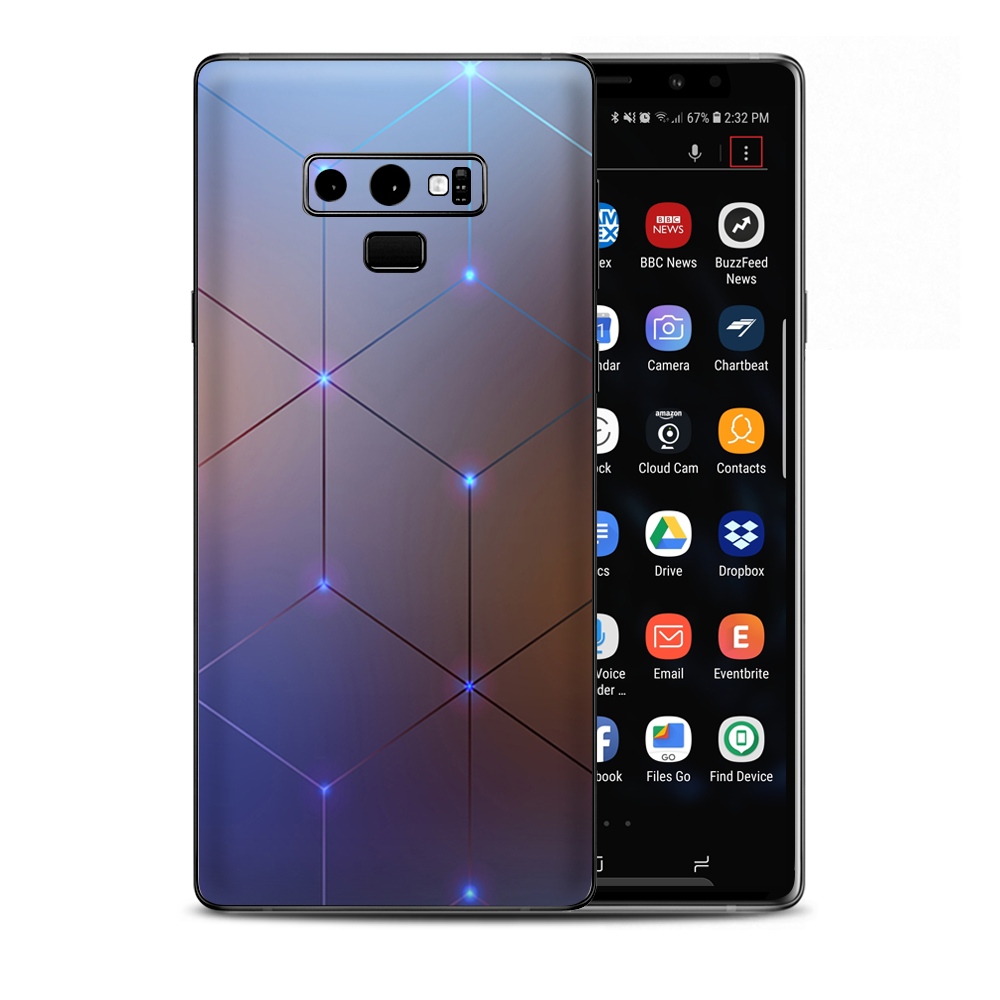 Vector Weird Digital Glass Samsung Galaxy Note 9 Skin