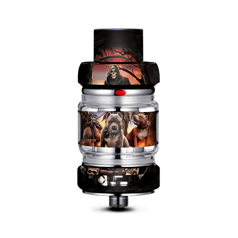  Grim Reaper Pitbull Skulls Freemax Mesh Pro Tank Skin