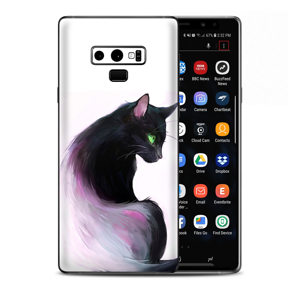 Siamese Cat Green Eyes Samsung Galaxy Note 9 Skin