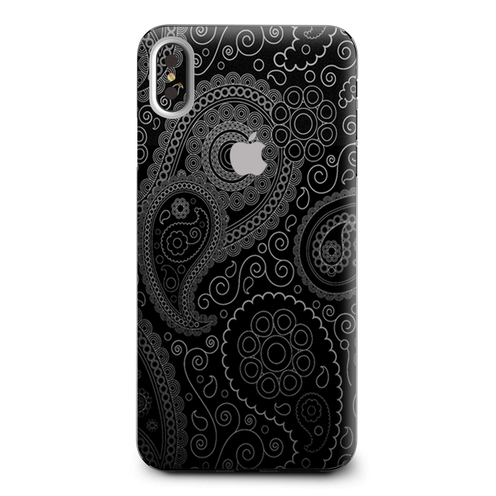 Paisley Black Apple iPhone XS Max Skin