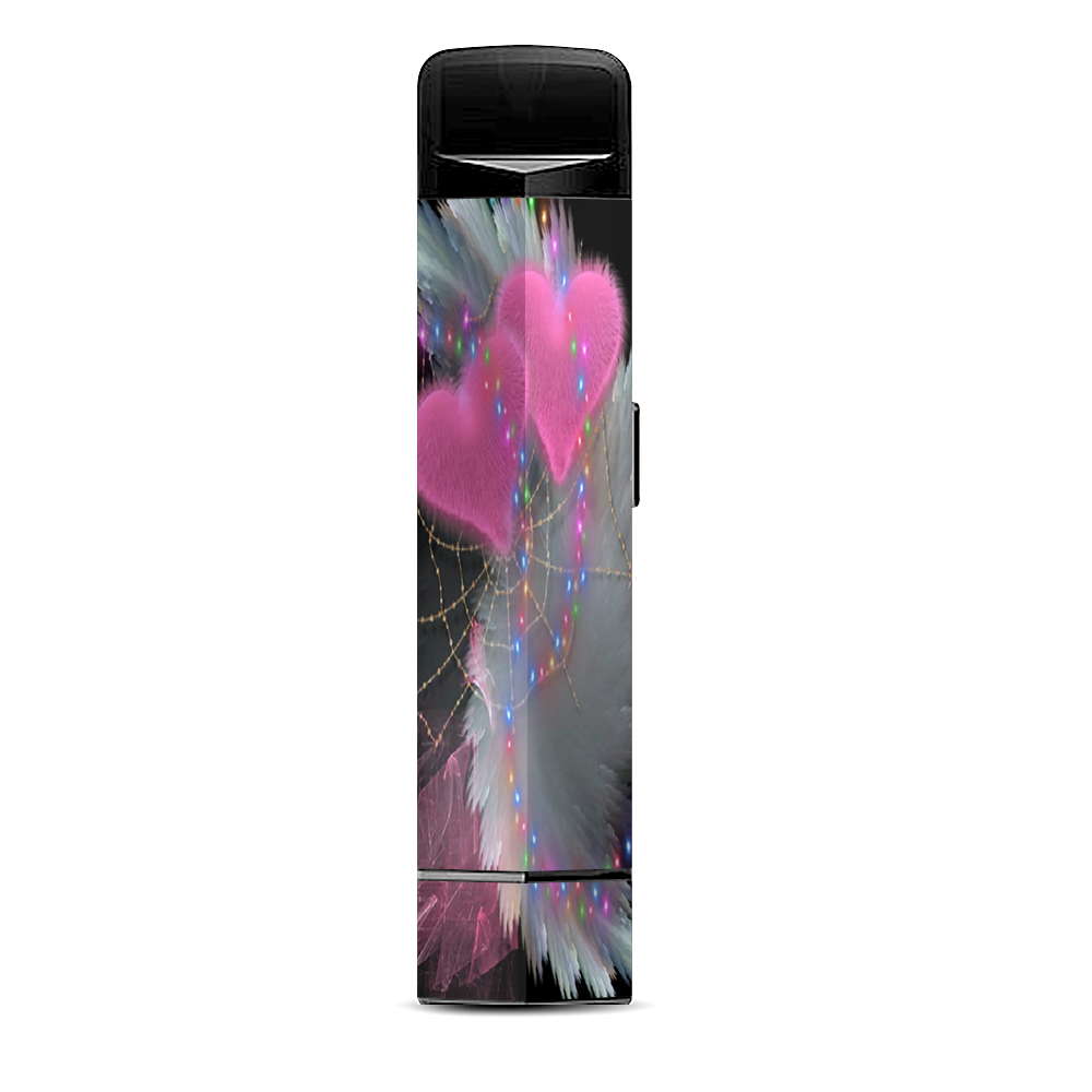  Mystic Pink Hearts Feathers Suorin Edge Pod System Skin