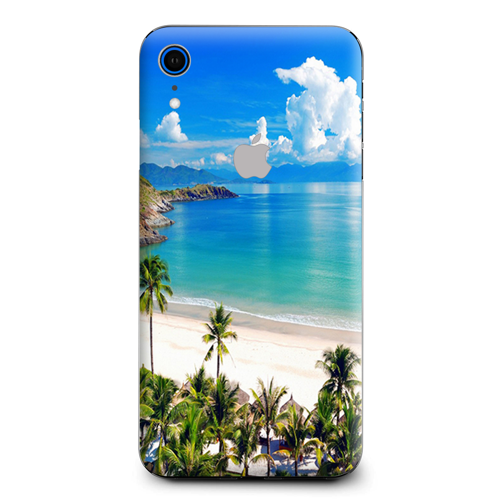 Tropical Paradise Palm Trees Apple iPhone XR Skin
