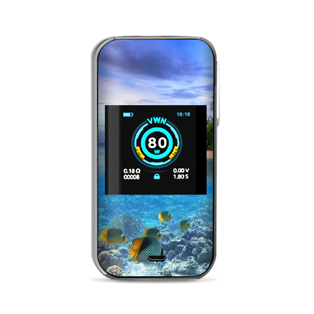  Underwater Snorkel Tropical Fish Island Vaporesso Luxe Nano Kit Skin