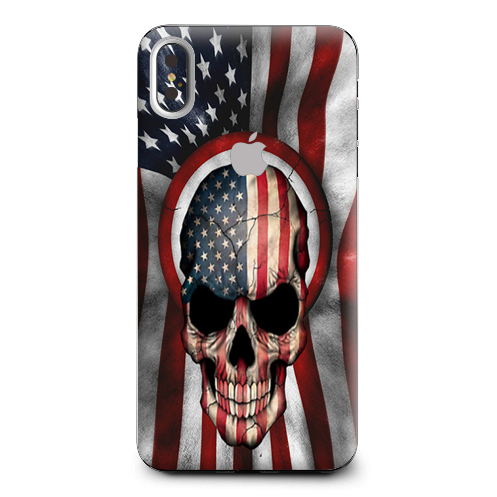 America Skull Military Usa Murica Apple iPhone XS Max Skin