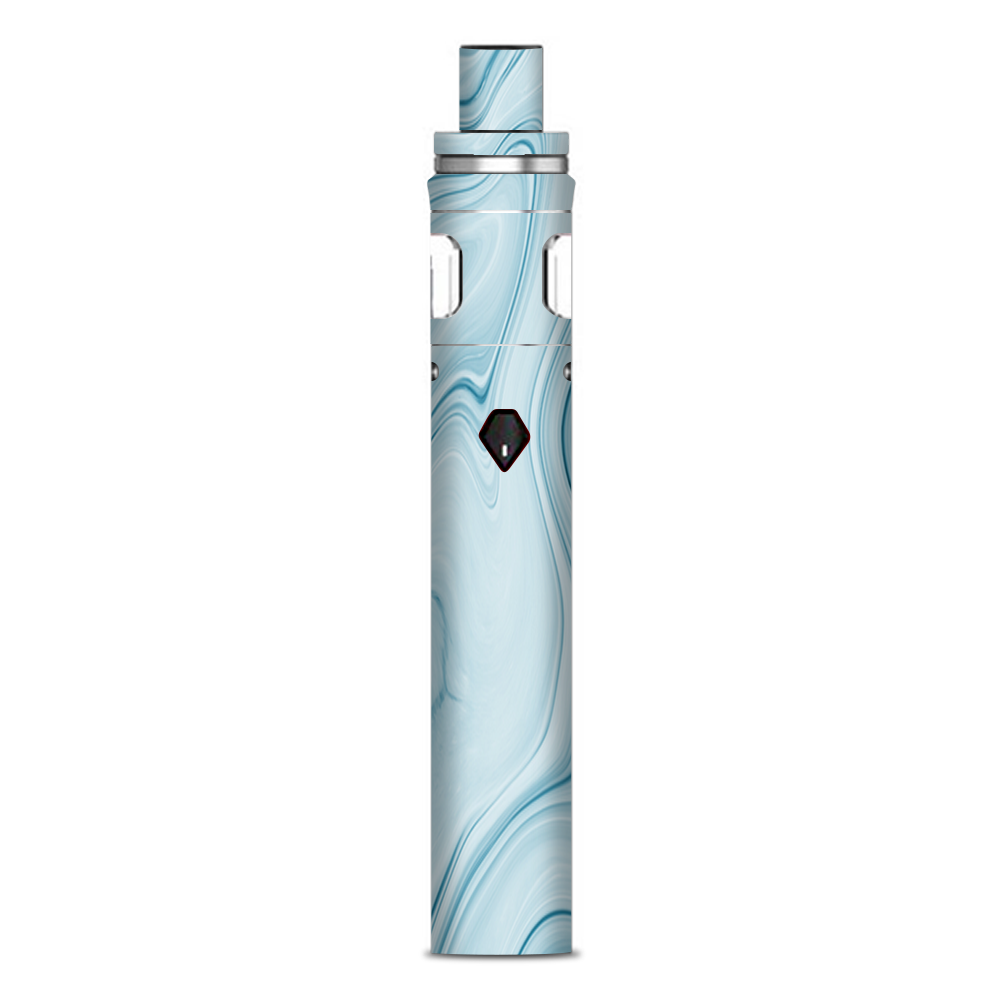  Baby Blue Ice Swirl Marble Smok Nord AIO 19 Skin