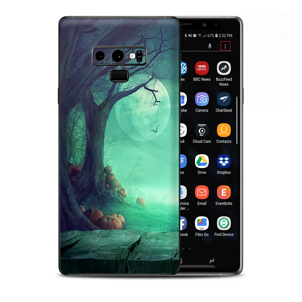 Halloween Tree Moon Samsung Galaxy Note 9 Skin