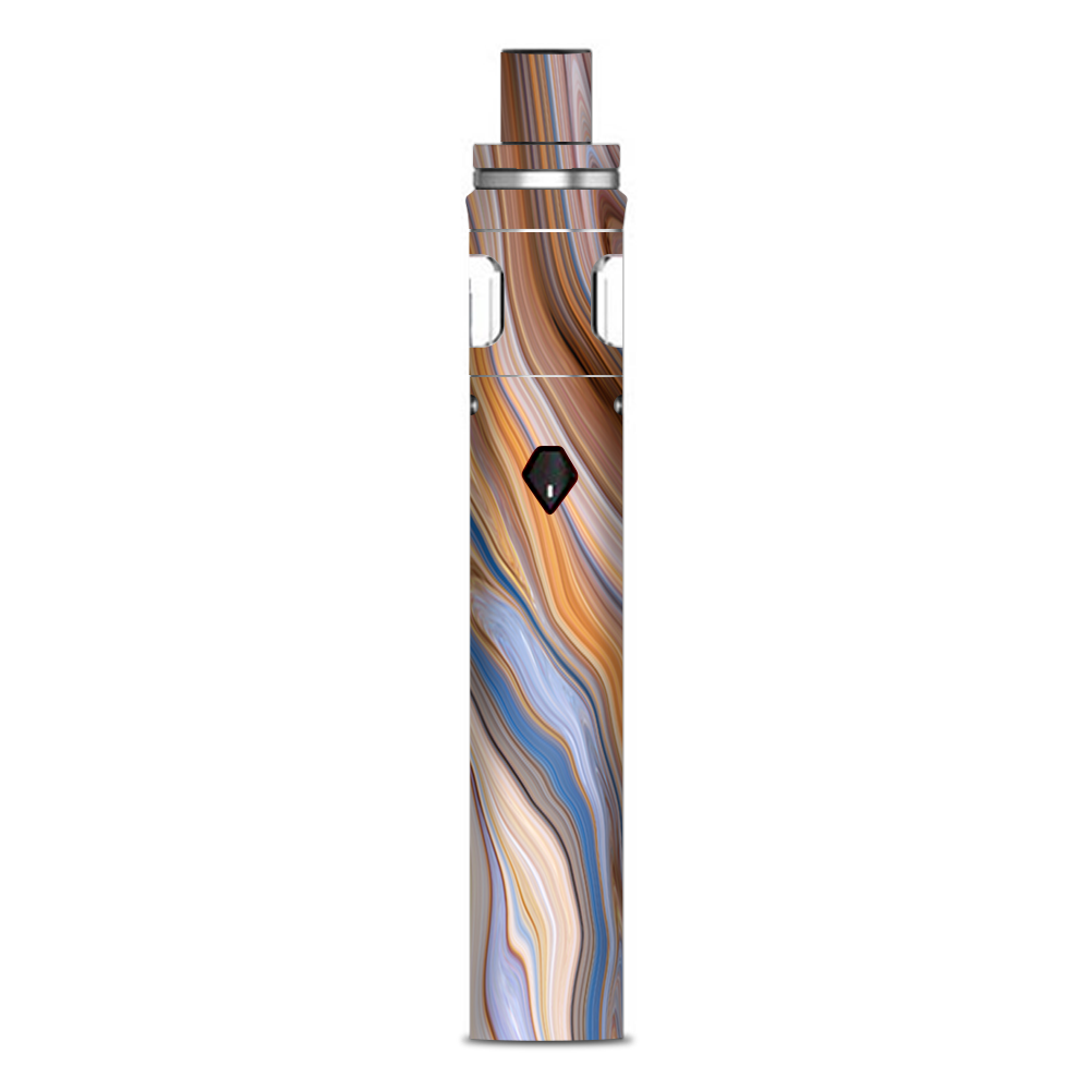  Brown Blue Marble Glass Smok Nord AIO 19 Skin