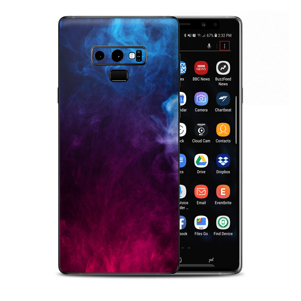 Blue Pink Smok Cloud Samsung Galaxy Note 9 Skin