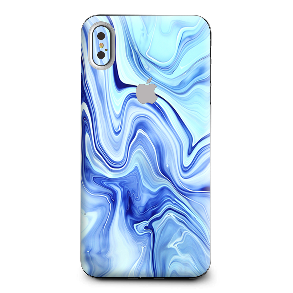 Blue Marble Rocks Glass Apple iPhone XS Max Skin