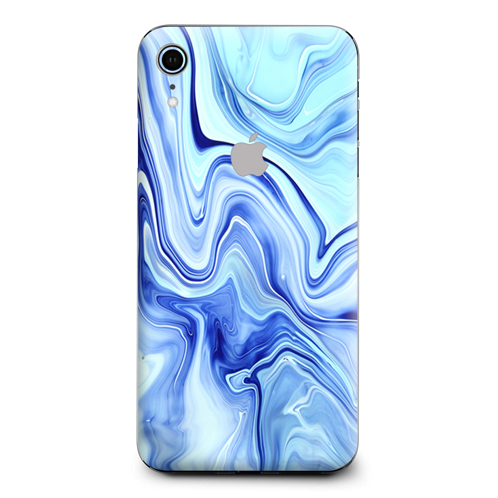 Blue Marble Rocks Glass Apple iPhone XR Skin