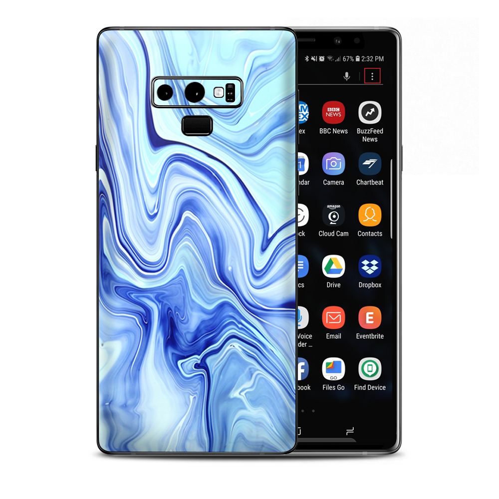 Blue Marble Rocks Glass Samsung Galaxy Note 9 Skin