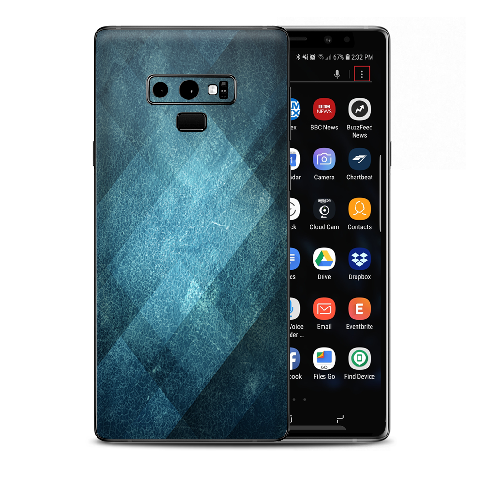 Blue Grunge Samsung Galaxy Note 9 Skin