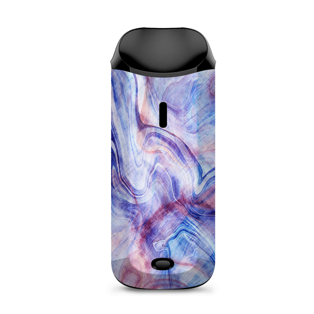  Purple Marble Pink Blue Swirl Vaporesso Nexus AIO Kit Skin