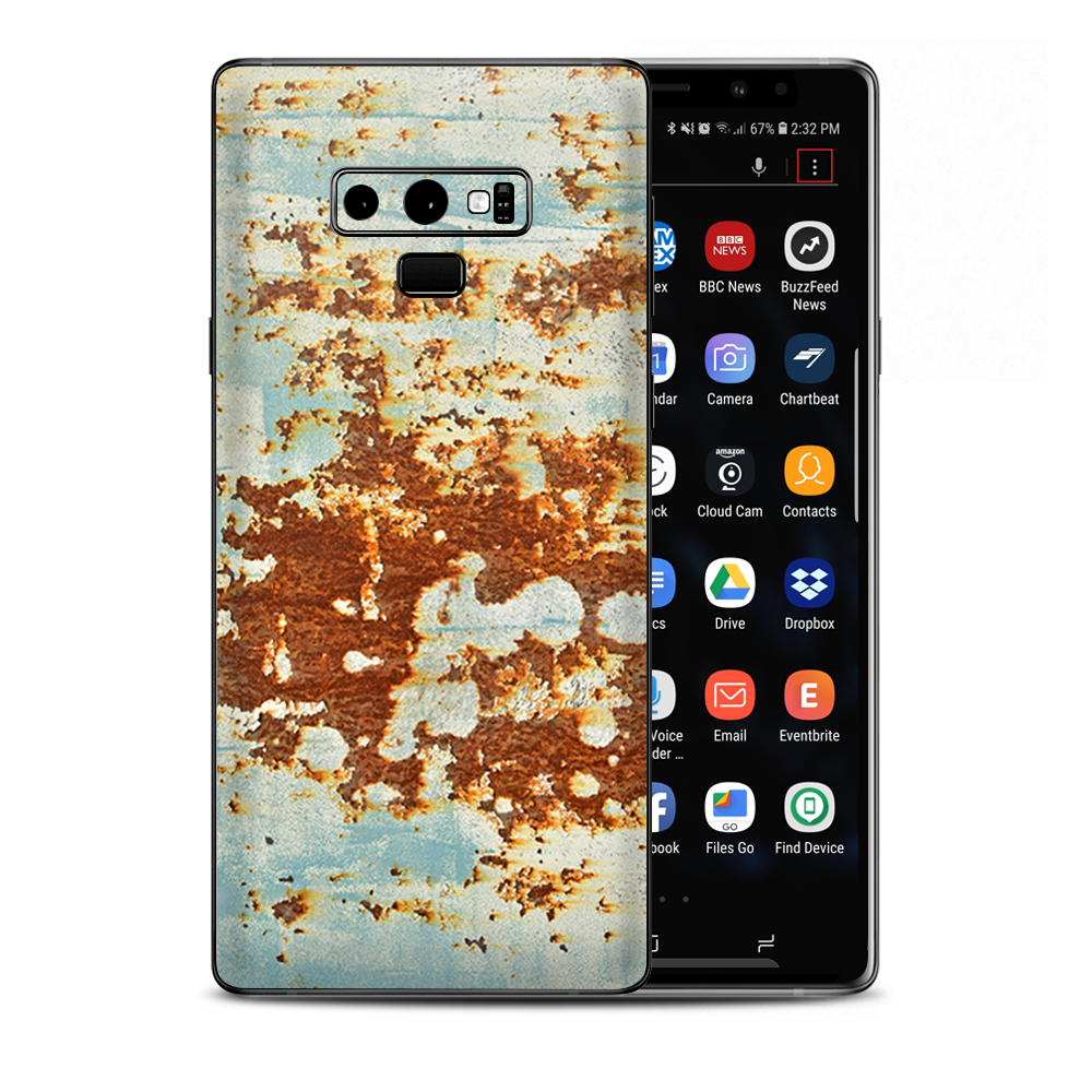 Rust Panel Metal Panel Samsung Galaxy Note 9 Skin