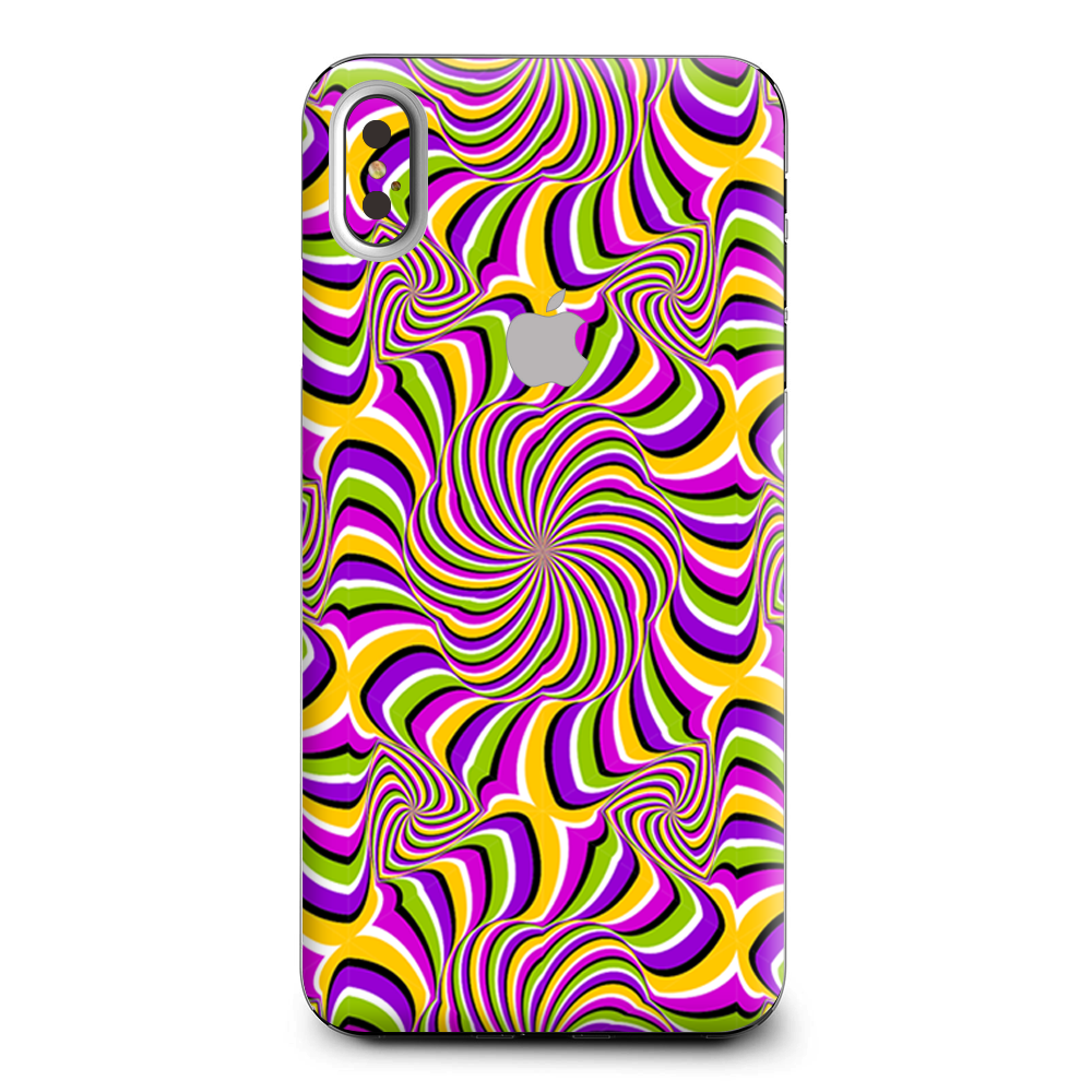 Psychedelic Swirls Motion Holographic Apple iPhone XS Max Skin