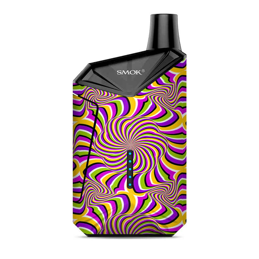  Psychedelic Swirls Motion Holographic Smok  X-Force AIO Kit  Skin