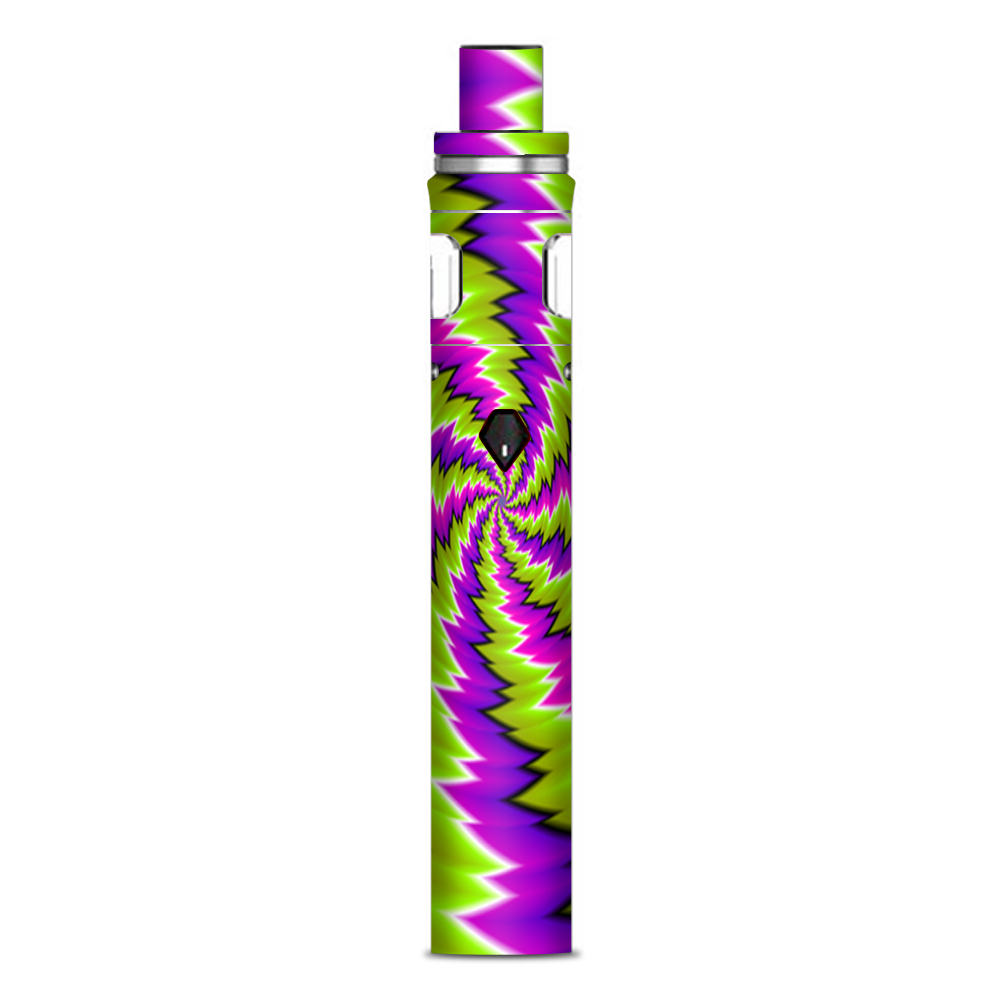  Psychedelic Moving Purple Green Swirls Smok Nord AIO 19 Skin