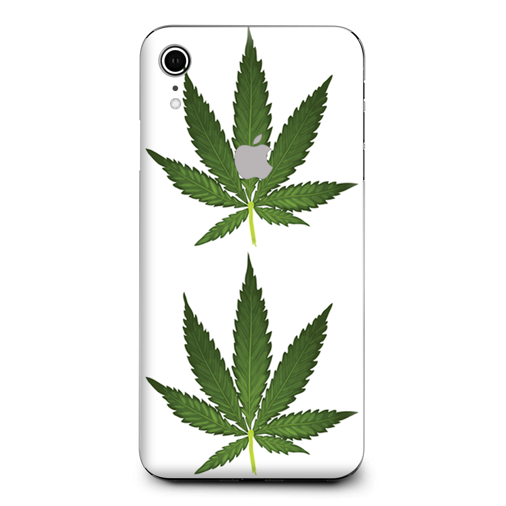Pot Leaf Weed Marijuana Bud Apple iPhone XR Skin