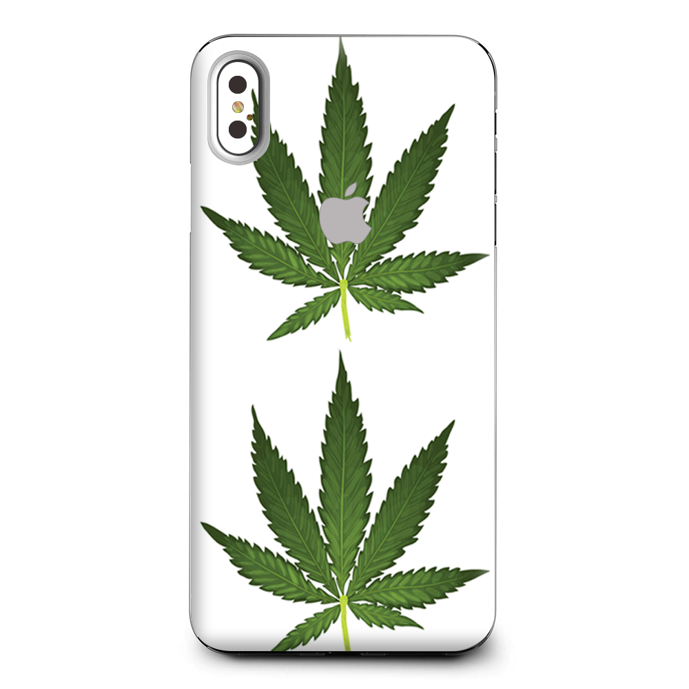 Pot Leaf Weed Marijuana Bud Apple iPhone XS Max Skin