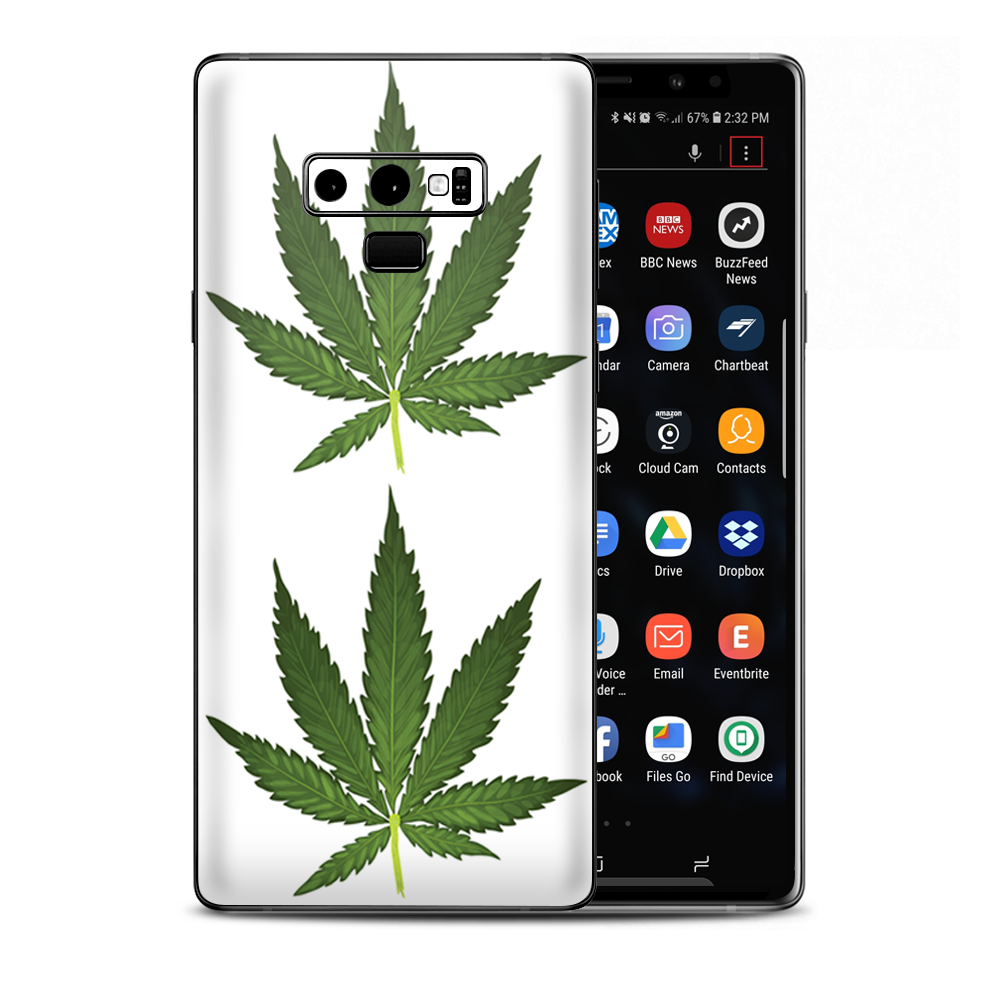 Pot Leaf Weed Marijuana Bud Samsung Galaxy Note 9 Skin