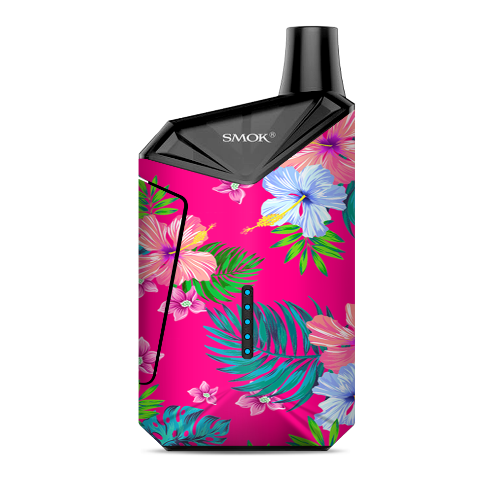  Pink Neon Hibiscus Flowers Smok  X-Force AIO Kit  Skin
