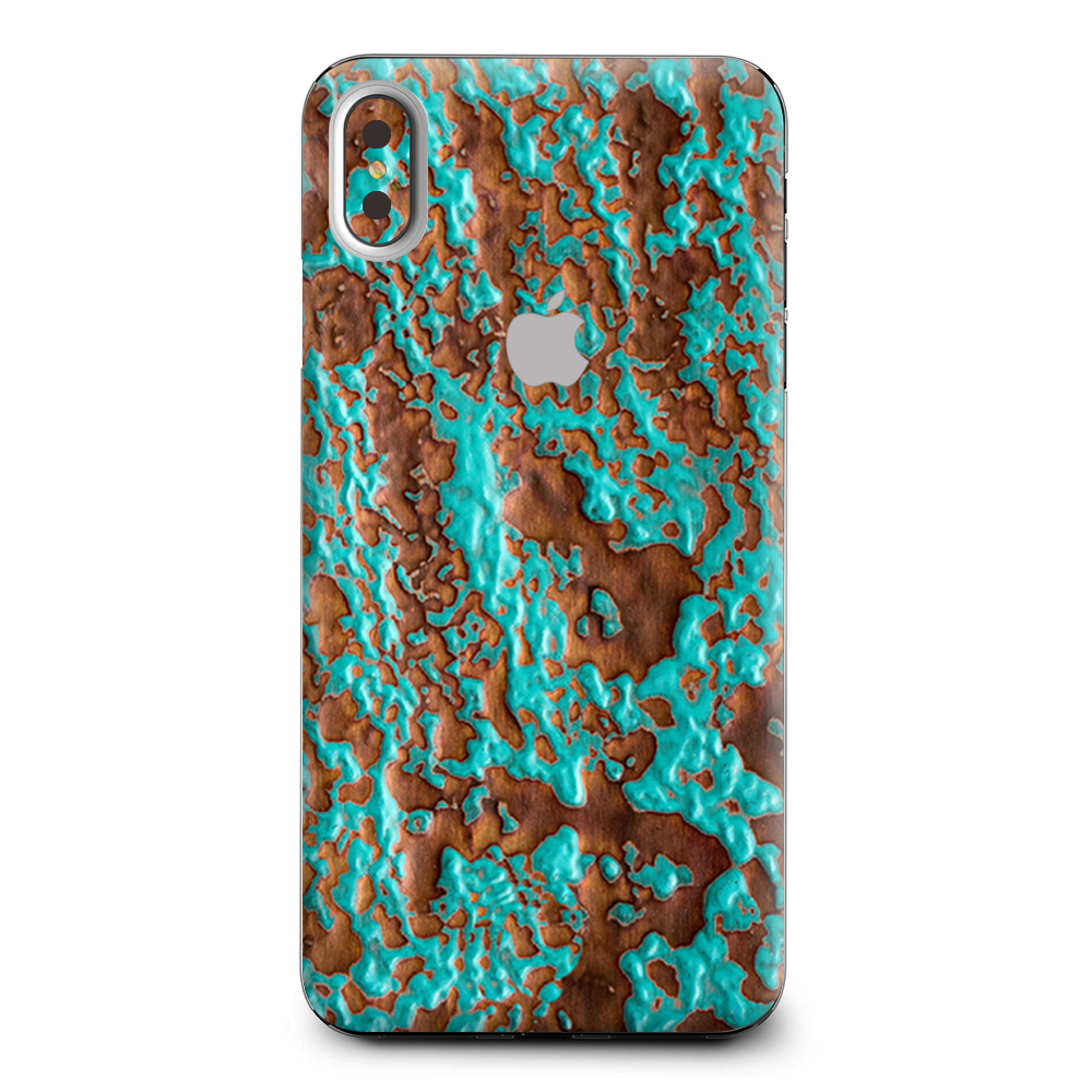 Blue Copper Patina Apple iPhone XS Max Skin