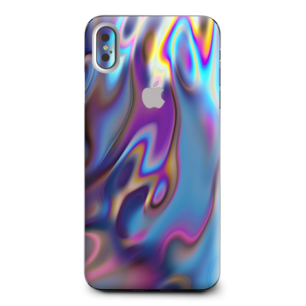 Opalescent Resin Marble Oil Slick Apple iPhone XS Max Skin