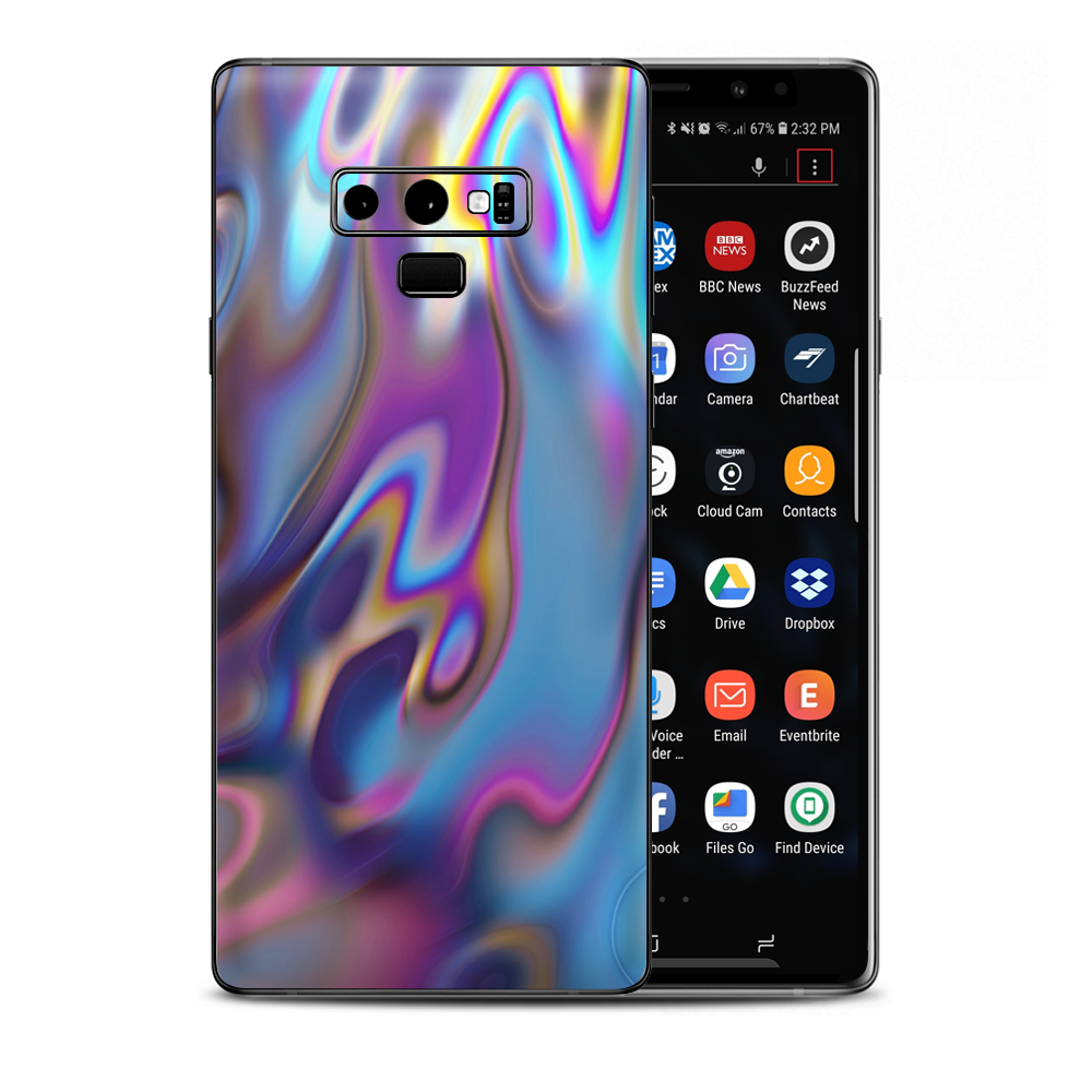 Opalescent Resin Marble Oil Slick Samsung Galaxy Note 9 Skin