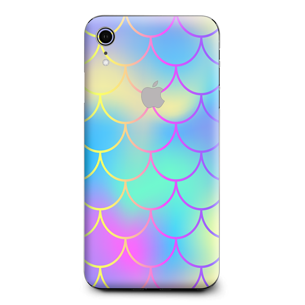 Pastel Colorful Mermaid Scales Apple iPhone XR Skin