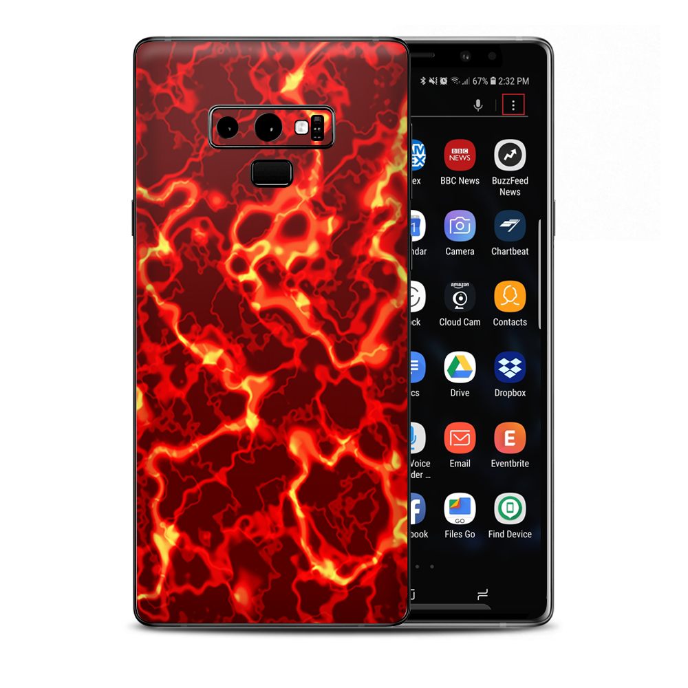 Lave Hot Molten Fire Rage Samsung Galaxy Note 9 Skin