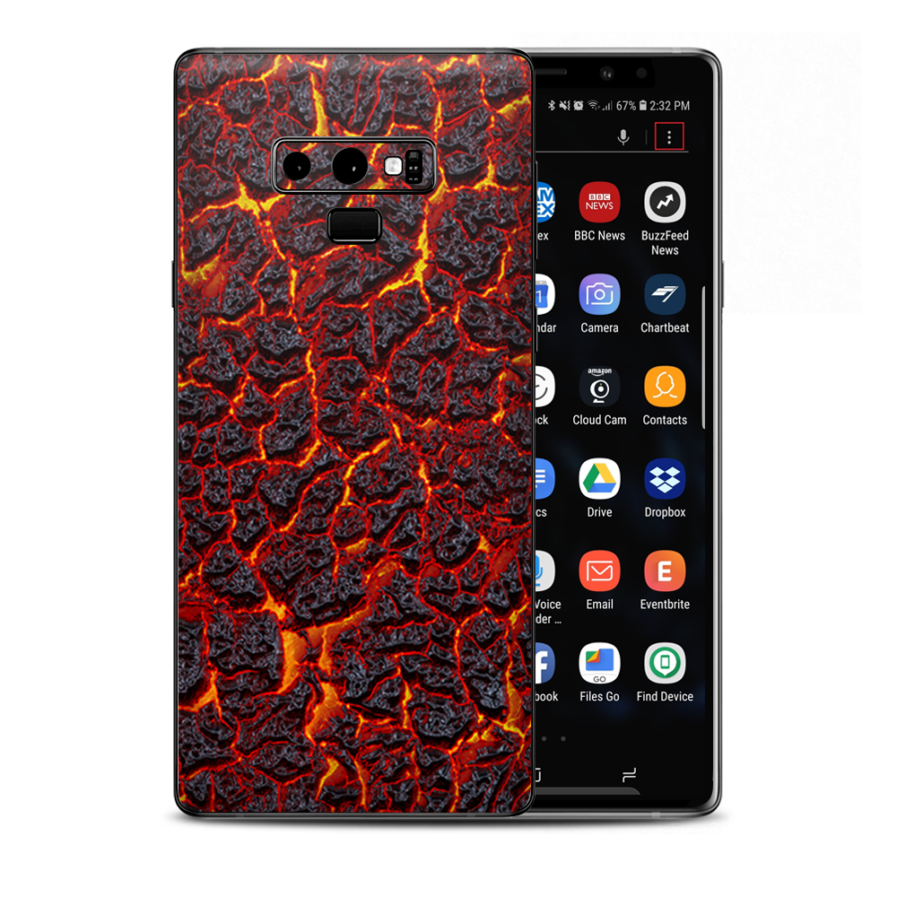 Burnt Top Lava Eruption Ash Samsung Galaxy Note 9 Skin