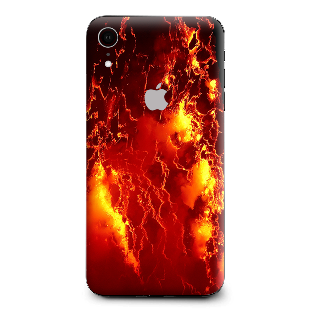 Fire Lava Liquid Flowing Apple iPhone XR Skin
